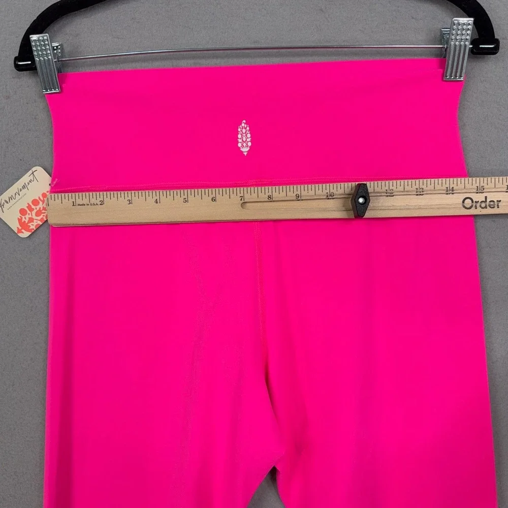 Free People Movement Leggings Women Large Hot Pink High Rise Yoga Athleisure